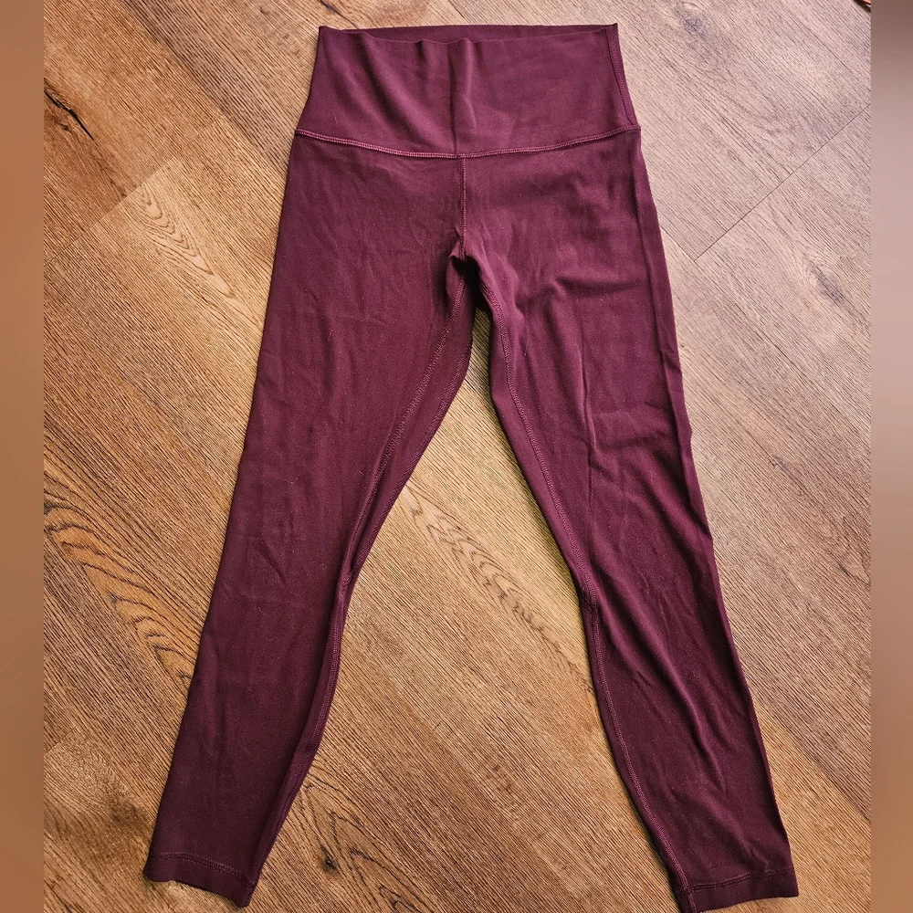 Lululemon Align Pant 25" Red Merlot Leggings - Picture 2 of 5